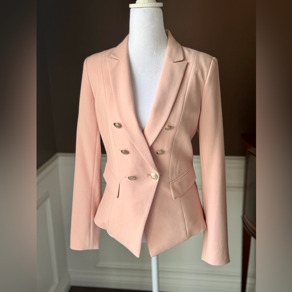 White House Black Market Jackets & Blazers - White House Black Market Bouble-Breasted Blazer Pink Size 0